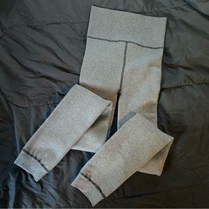 High waisted fur lined leggings